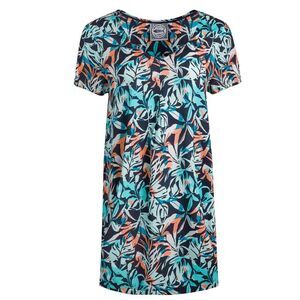 Weird Fish Womens/Ladies Nuri Printed Eco Liva Tunic / Aqua Blue